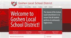 Desktop Screenshot of goshenlocalschools.org